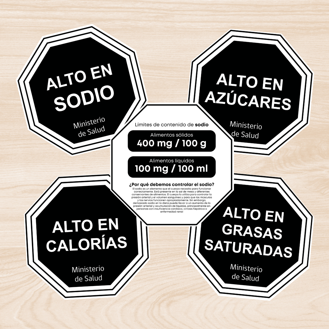 Láminas sellos de advertencia