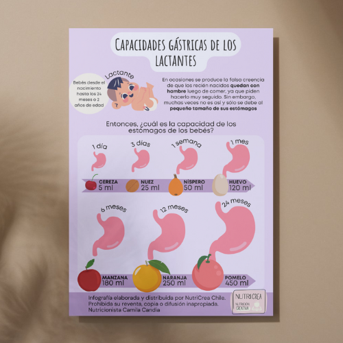 Infografía PNG Capacidades gástricas