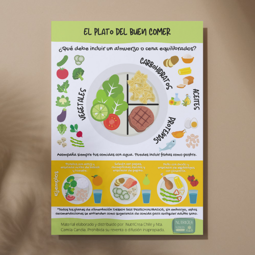 Infografía PNG El plato del buen comer